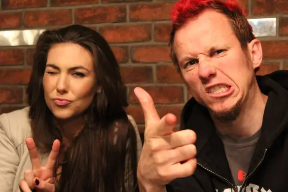 Elize Ryd and Jake of Amaranthe Photo: Stefan Nilsson