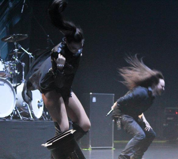 Amaranthe on stage in Roppongi. Photo: Stefan Nilsson