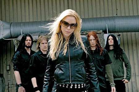 Angela Gossow with Arch Enemy