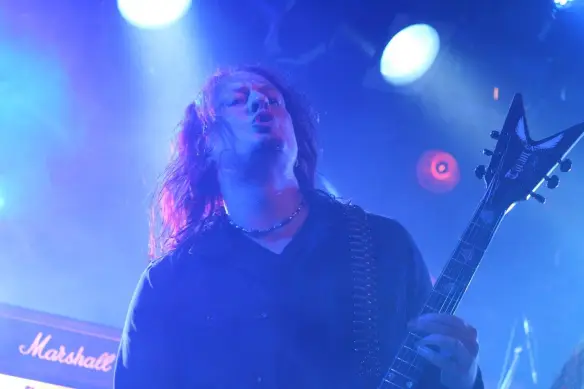 Michael Amott of Black Earth onstage in Tokyo, 17th May 2016. Photo: Stefan Nilsson