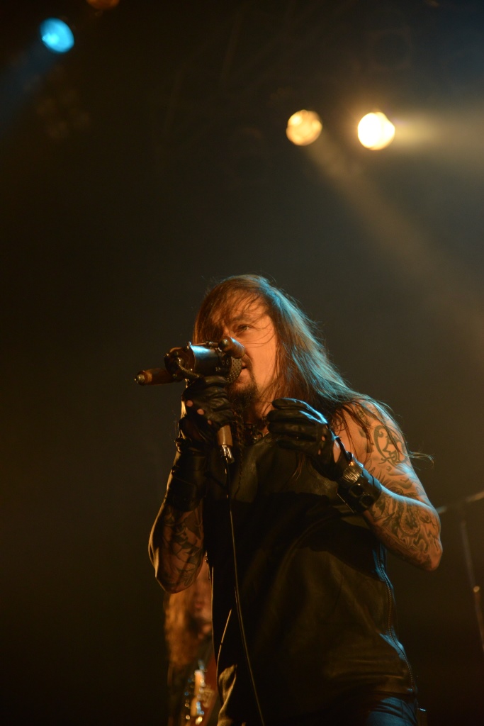 Tomi Joutsen of Amorphis onstage in Tokyo. Photo: Masayuki Noda