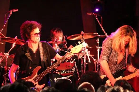 Glenn Hughes, Pontus Engborg and Doug Aldrich. Photo: Stefan Nilsson