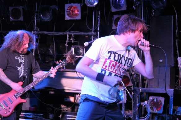 Napalm Death on stage in Tokyo, 5th September 2016. Photo: Stefan Nilsson