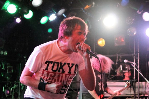 Napalm Death on stage in Tokyo, 5th September 2016. Photo: Stefan Nilsson