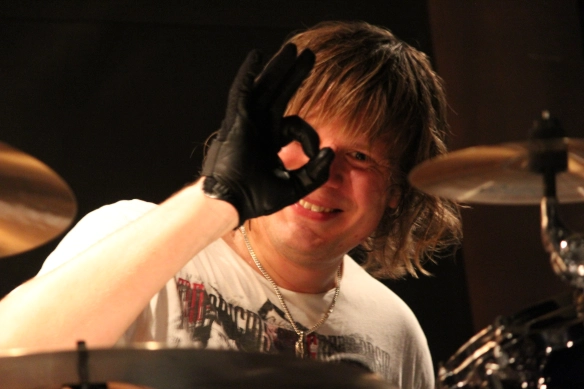 Pontus Engborg during sound check in Tokyo. Photo: Stefan Nilsson