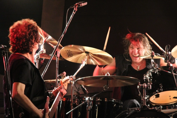Glenn Hughes and Pontus Engborg onstage in Tokyo. Photo: Stefan Nilsson