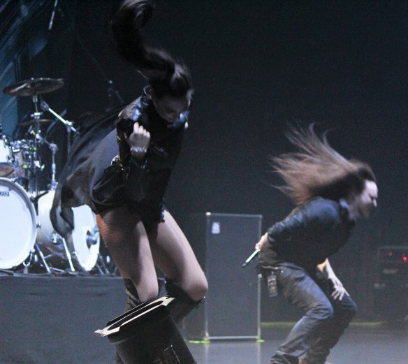 Amaranthe on stage in Tokyo. Photo: Stefan Nilsson