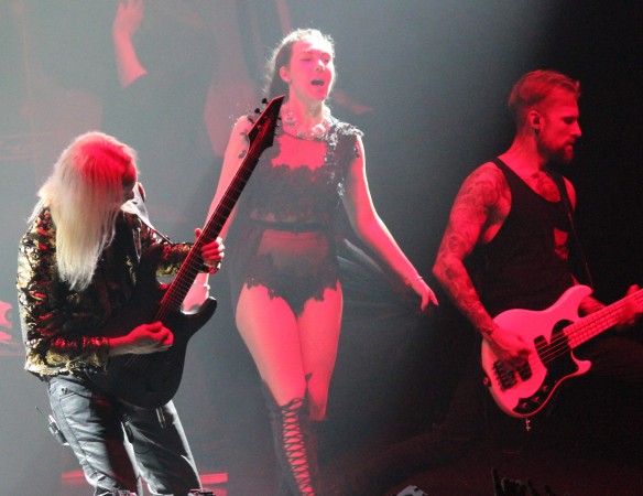 Amaranthe on stage in Tokyo. Photo: Stefan Nilsson