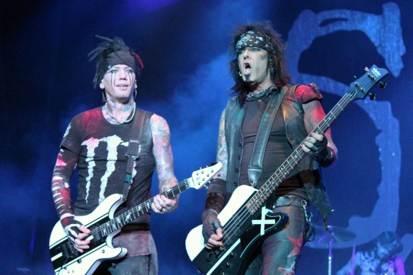 DJ Ashba and Nikki Sixx of Sixx:A.M. on stage at Loud Park. Photo: Stefan Nilsson