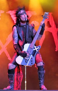 Nikki Sixx on stage at Loud Park. Photo: Stefan Nilsson