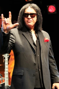 Gene Simmons posing for Roppongi Rocks at the KISS Expo in Tokyo, Photo: Stefan Nilsson