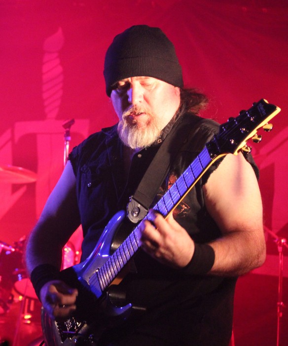 Ken Johnson of Blitzkrieg on stage in Tiokyo. Photo: Stefan Nilsson