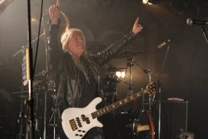 Mat Sinner of Primal Fear on stage in Tokyo. Photo: Stefan Nilsson