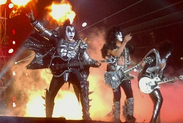 Gene Simmons on stage with KISS at Tokyo Dome in 2015. Photo: Stefan Nilsson 