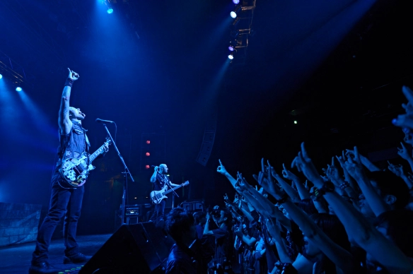 Trivium onstage in Tokyo. Photo: Teppei