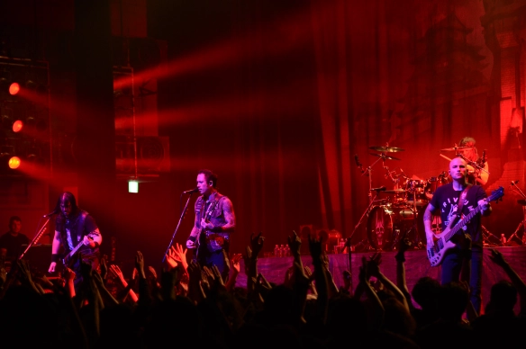 Trivium onstage in Tokyo. Photo: Teppei