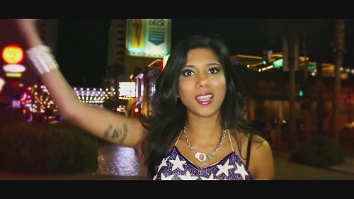 Priya Panda in the "Ain't That Kinda Girl" video.