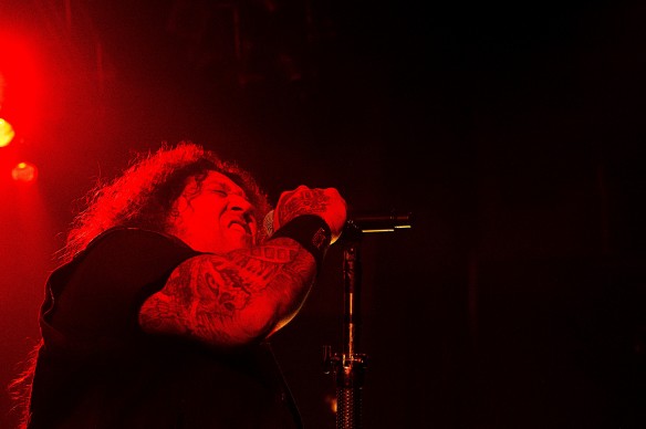 Chuck Billy of Testament on stage in Tokyo | Photo: Mikio Ariga