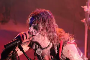 Erik Danielsson of Watain on stage in Tokyo. Photo: Stefan Nilsson