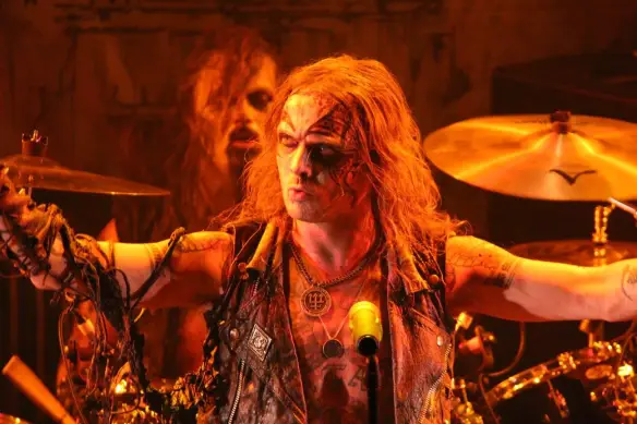 Erik Danielsson of Watain on stage in Tokyo. Photo: Stefan Nilsson